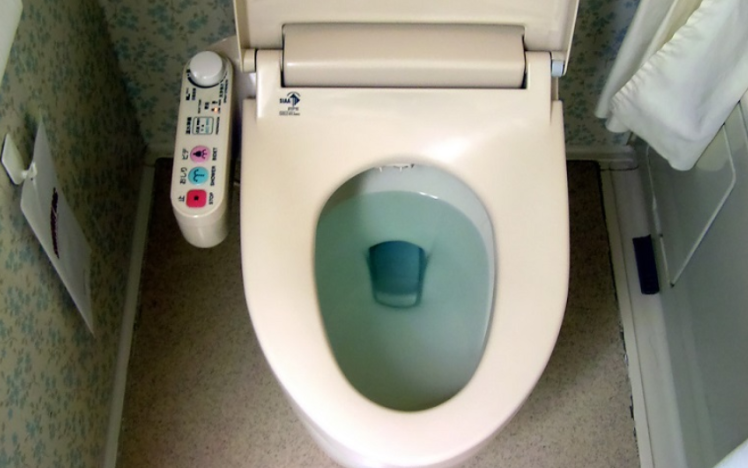 Sử dụng bồn cầu có vòi phun tự động để hạn chế việc sử dụng giấy vệ sinh