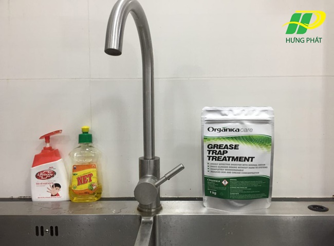 Bột tan mỡ cống