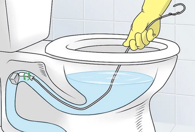 bồn cầu bị nghẹt vật cứng