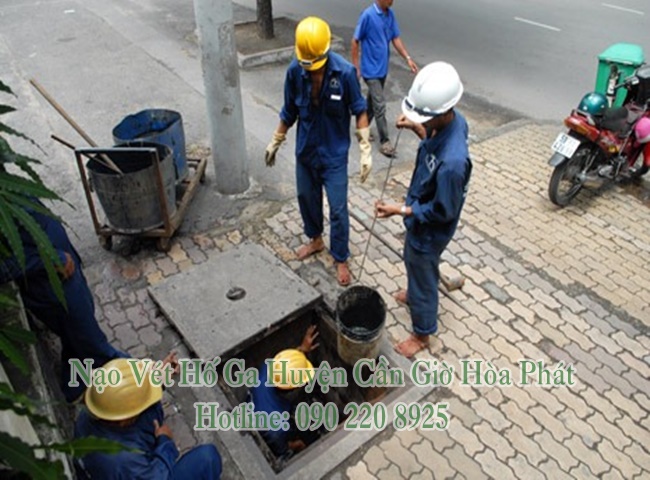 Nạo vét hố ga Huyện Cần Giờ thi công nhanh chóng