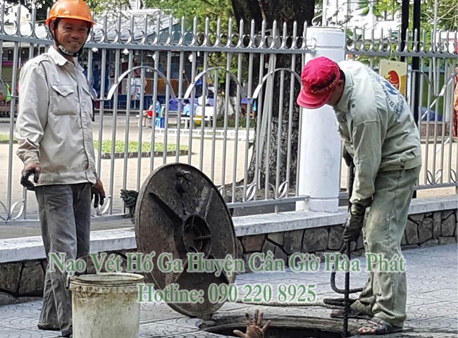 Nạo vét hố ga Huyện Cần Giờ công ty Hòa Phát 