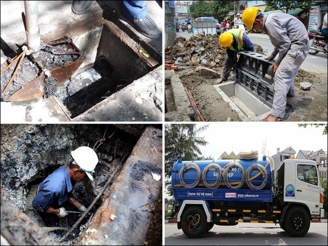 nạo vét hố ga quận 12