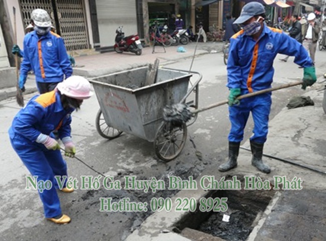 Nạo vét hố ga Huyện Bình Chánh quy trình như thế nào