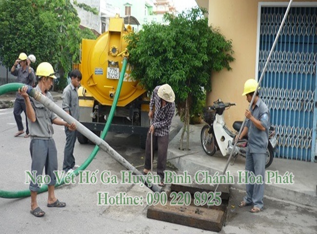 Nạo vét hố ga Huyện Bình Chánh định kỳ