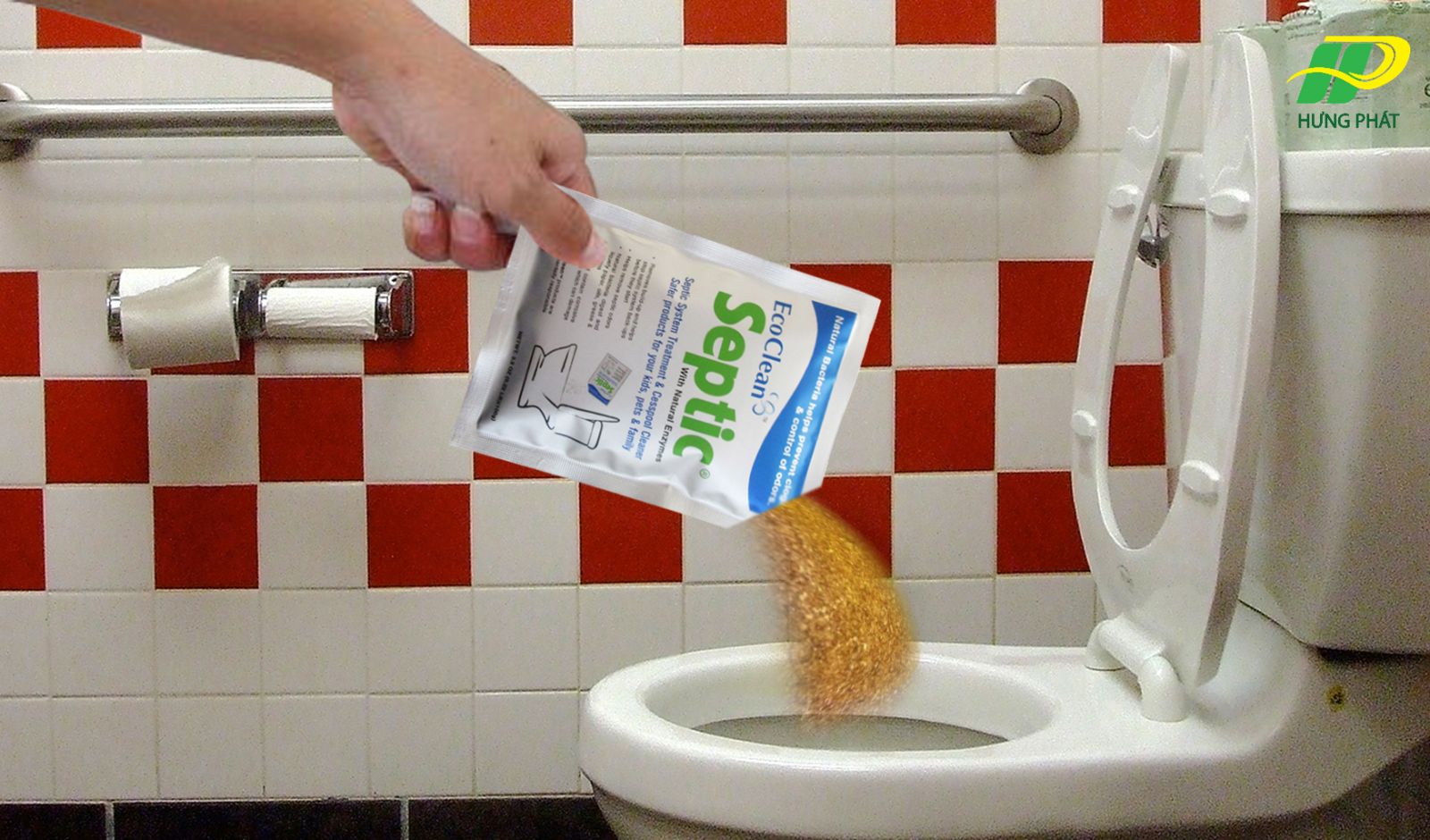 Khắc phục bồn cầu thiếu hơi bằng men phân hủy